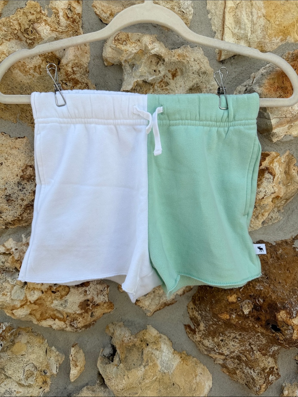 Abercrombie kids shorts Two-Tone sweat Shorts 7/8